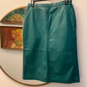 Vintage leather skirt
